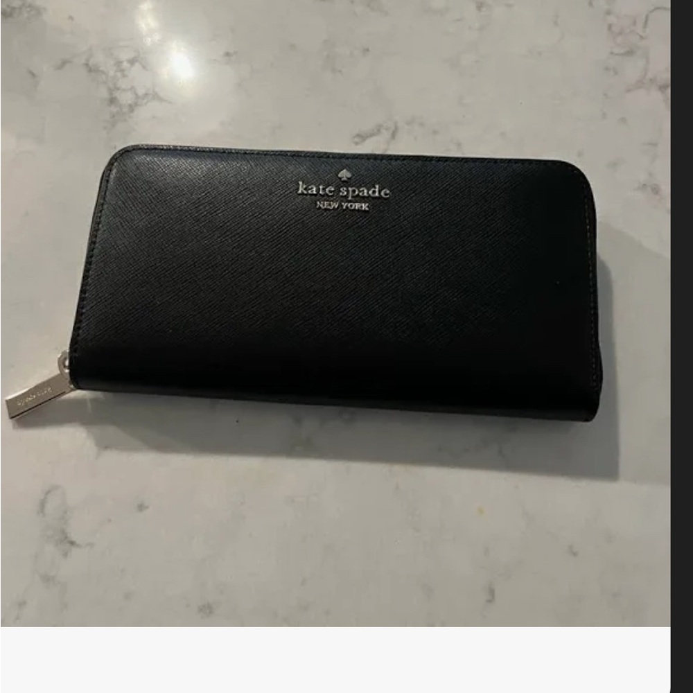 Kate Spade Black Zip-Around Wallet